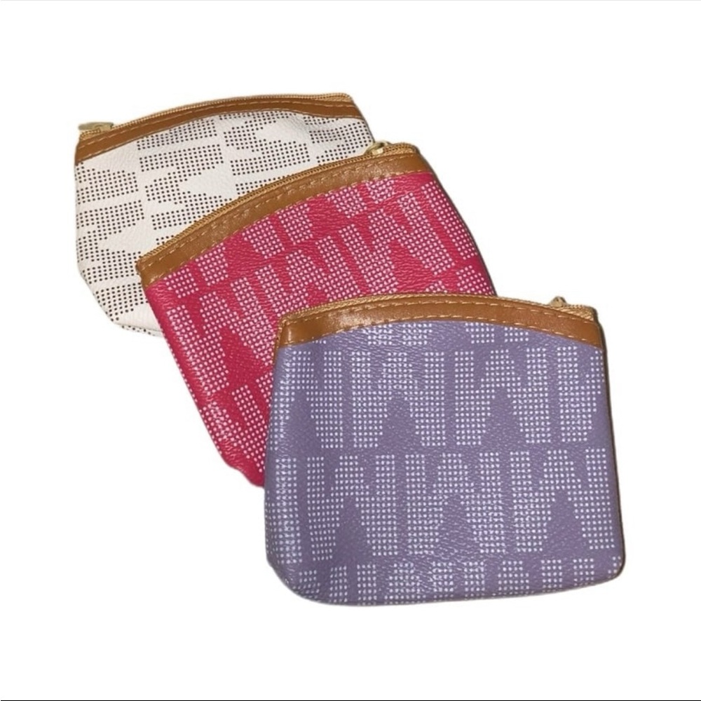 Stylish Pink, Purple, and white Women's Pouch Set